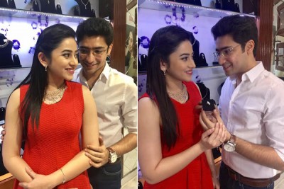 Tolly stars Gaurav and Riddhima unveil Valentine special jewellery at Senco Gold and Diamonds