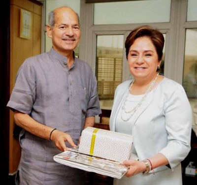 UNFCCC Executive Secretary meets Indian Environment Minister, appreciates Indiaâ€™s climate actions
