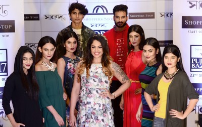 Mumtaz Sorcar walks the ramp at Shopper Stop 'Westernwear Fashion Show'