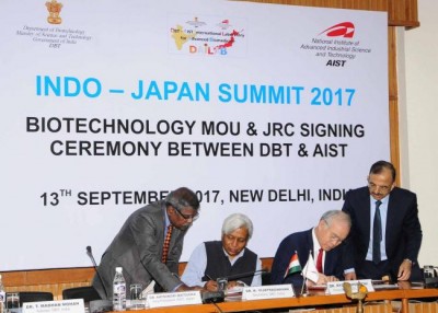 India and Japan sign MoU and Joint Research Contract in the biotech sector