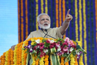 Congress anti-Gujarat, anti-development : Narendra Modi in Gujarat