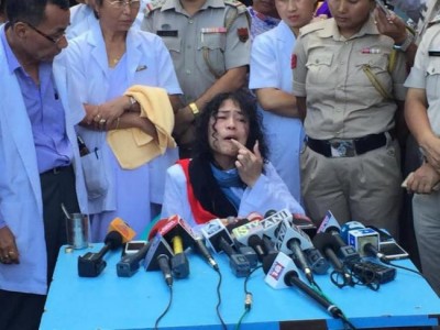 Manipur assembly polls: Irom-Ibobi file nominations for Thoubal