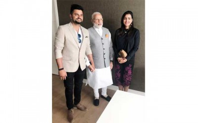 Suresh Raina meets PM Modi in Netherlands 