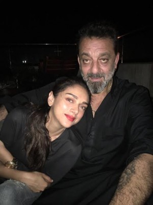 Aditi Rao Hydari lets her hair down at the Bhoomi wrap-up party