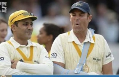 Virender Sehwag wishes Warne on his birthday 
