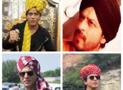 From Punjab to Rajasthan, Shah Rukh Khan seems obsessed with his head gears