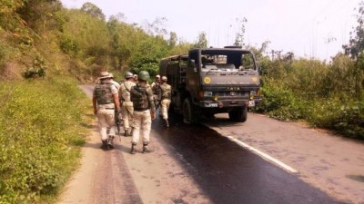 An Army jawan killed, three others were injured  in Manipur IED attack