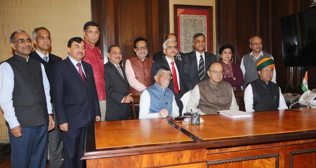 Narendra Modi delivering his statement to media ahead of Budget Session of Parliament