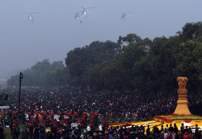 India celebrates 68th Republic Day by displaying its military might, cultural diversity