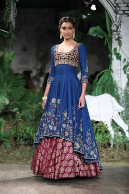 Dia Mirza walks down ramp in  India Couture Week 2017