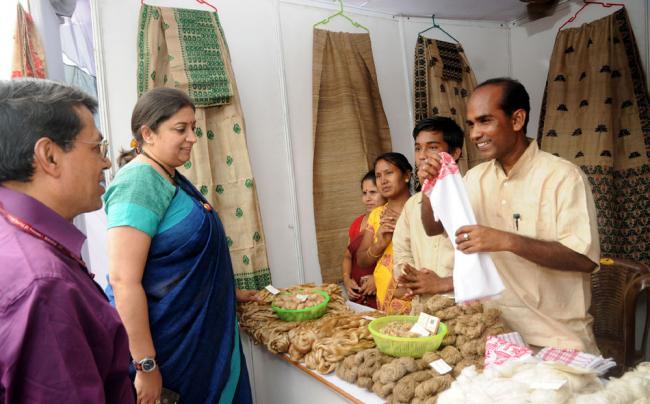 Union minister Smriti Irani distributes Mudra Loan Certificates in Guwahati 