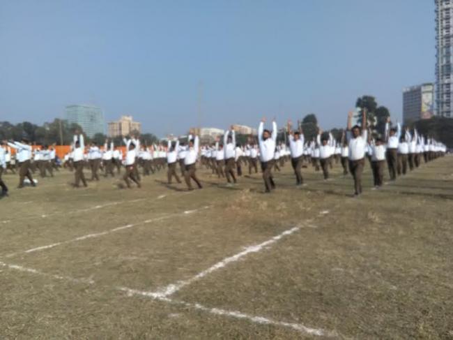 Mohan Bhagwat in Kolkata,addresses rally
