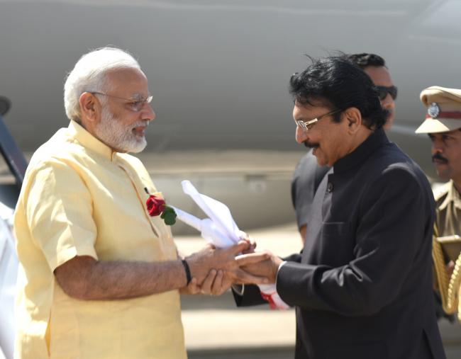  Narendra Modi arrives at Madurai