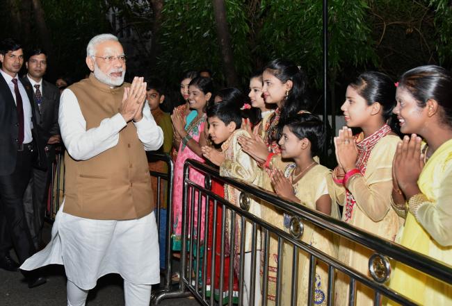 PM Modi interacts with Indian Community in Myanmar