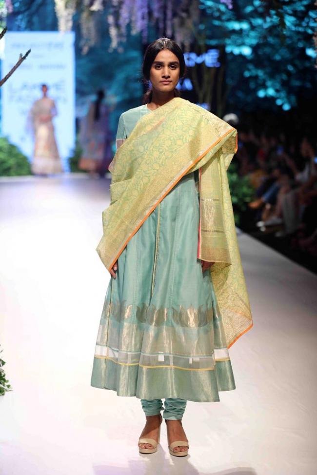 Shraddha Kapoor walks the ramp for Rahul Mishra In Lakme Fashion Week