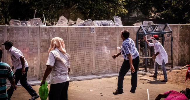 Glimpse: Lefts hold protest March to state secretariat Nabanna, clash with police