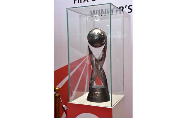 FIFA Under- 17 World Cup 2017 Winners Trophy arrives in Kolkata