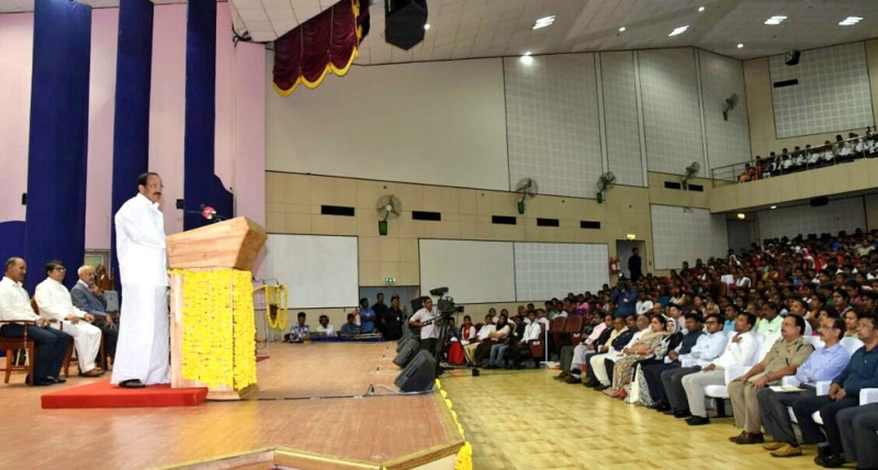 VP Venkaiah Naidu interacts with scientists, scholars, students at Dr. B.R. Ambedkar Institute of Technology