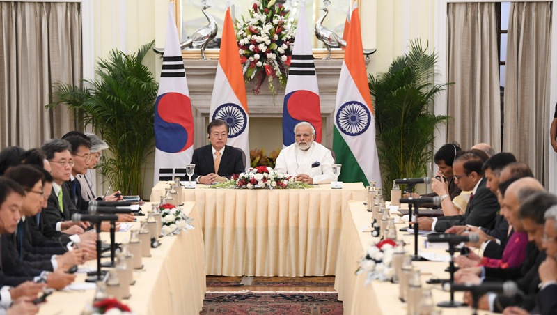  Moon Jae-in visits Hyderabad House