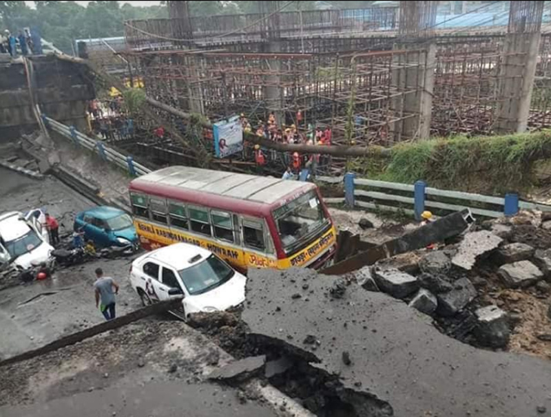 Several feared dead as major bridge collapses in Kolkata, rescue ops underway