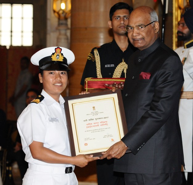 President Ram Nath Kovind Presents the  Nari Shakti Puruskar 