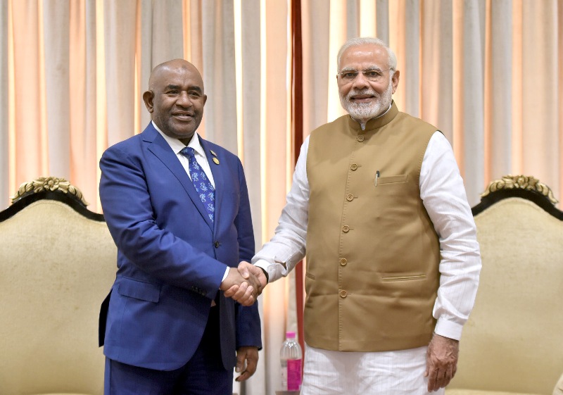 Prime Minister Narendra Modi meets several world leaders on sidelines of ISA Summit 