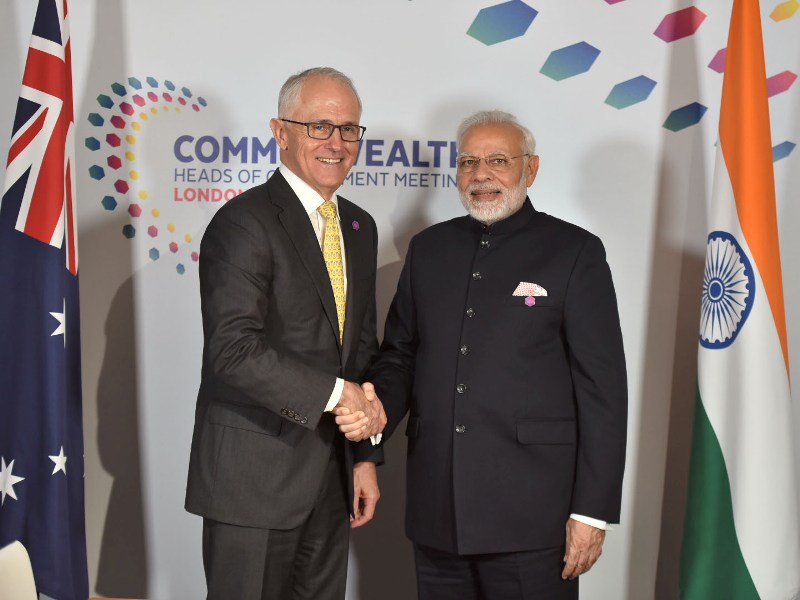 PM Modi meets Australia PM in London