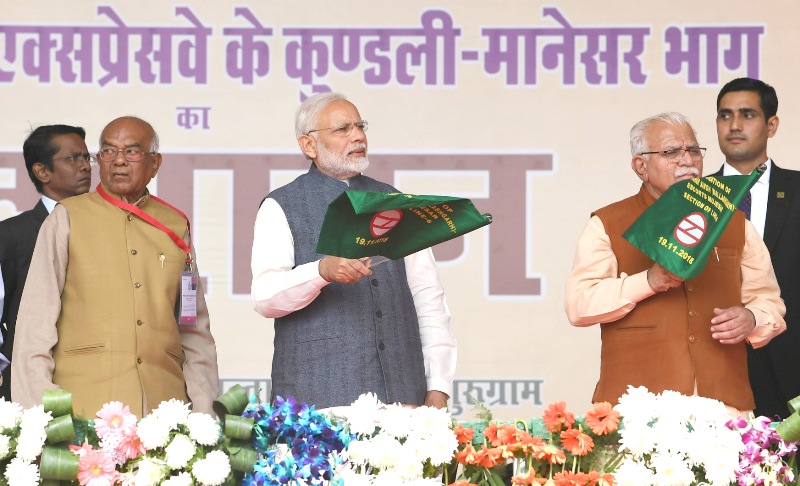 PM Modi addresses gathering at Sultanpur, Gurugram