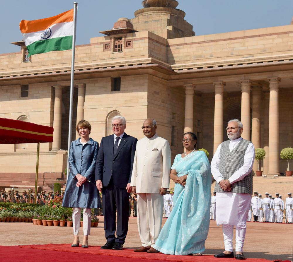  President of the Germany  Frank Walter Steinmeier Visits India