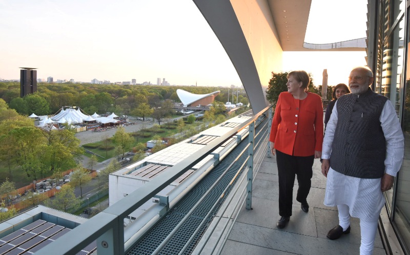 PM Modi meets  German Chancellor  Angela Merkel 