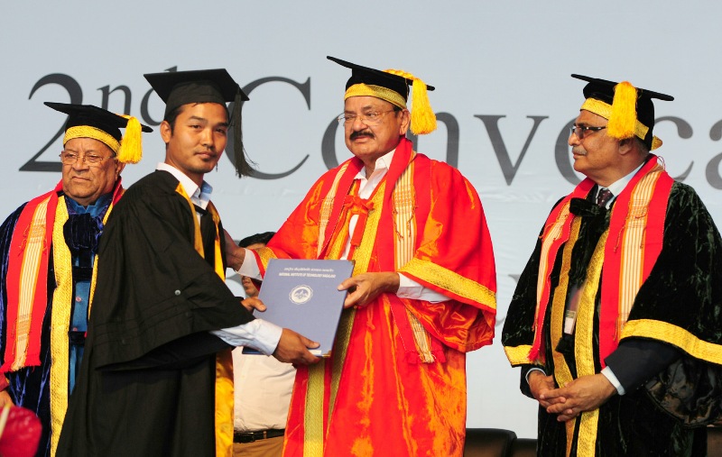 VP  addressing the 2nd Convocation of National Institute of Technology, in Chumukedima, Dimapur, Nagaland  