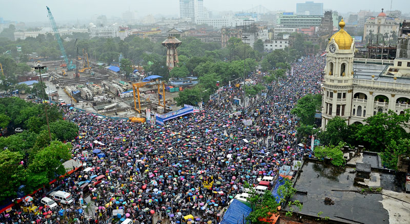 Mamata Banerjee addresses TMC's Martyrs' Day rally in Kolkata