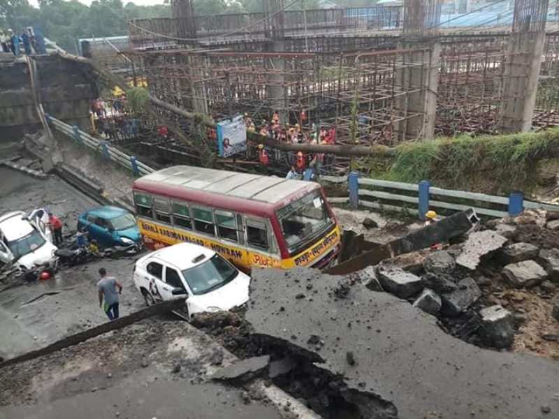 Majherhat bridge collapses in south Kolkata