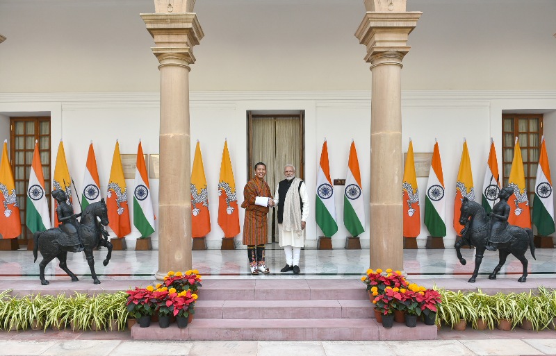 Prime Minister Narendra Modi meets Prime Minister of Bhutan Dr. Lotay Tshering