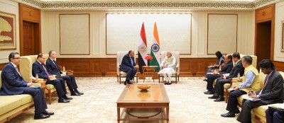 Minister of Foreign Affairs Egypt Sameh Shoukry  calls on PM Narendra Modi