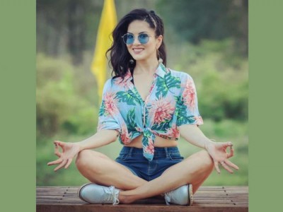Weekend celebration mood grips Sunny Leone, shares interesting image online