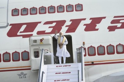 Narendra Modi leaves for Sweden