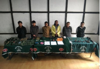 Assam Rifles nabbed six Naga militants in Nagaland