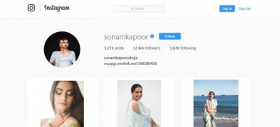 Sonam Kapoor changes her Instagram name after marriage, adds 'Ahuja' to it