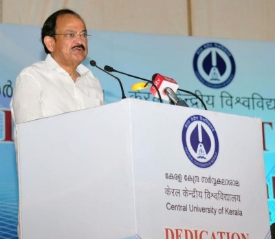 Vice President Naidu greets people on the eve of Buddha Purnima