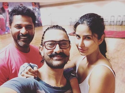 Katrina Kaif, Aamir Khan, Prabhu Deva click picture together, share on social media