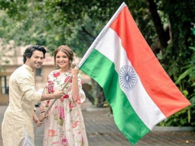 Varun Dhawan, Anushka Sharma celebrate Independence Day together