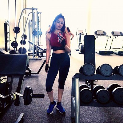 Yami Gautam works hard at gym on Saturday