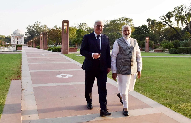  President of the Germany Frank Walter Steinmeier  calls on PM Modi