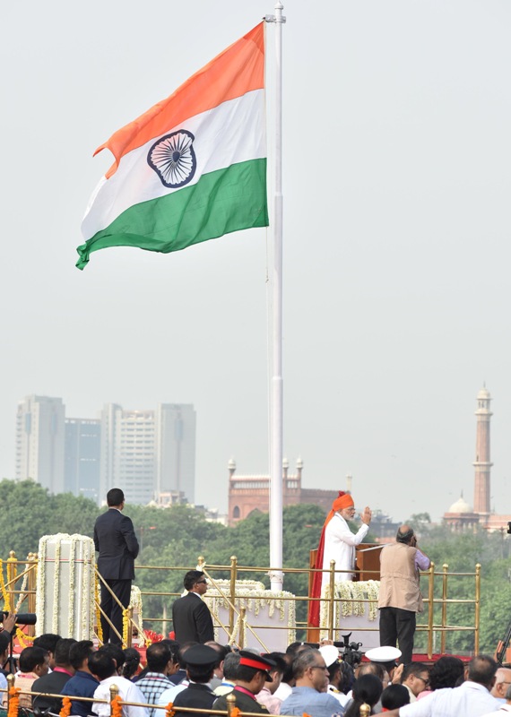 Modi addresses India from Red Fort