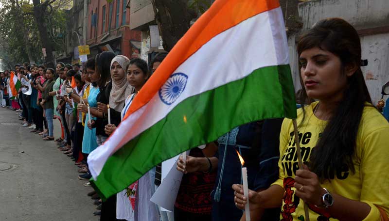 India protests Pulwama attack