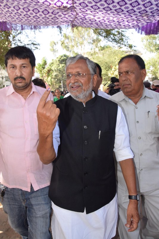 Bihar leaders vote in Final Phase of General Elections 2019