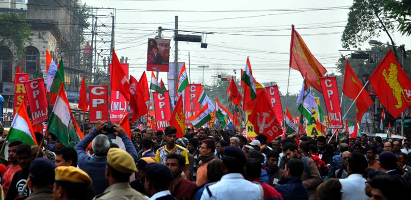 Left, Congress jointly hold protest rally against CAA-NRC-NPR in Kolkata