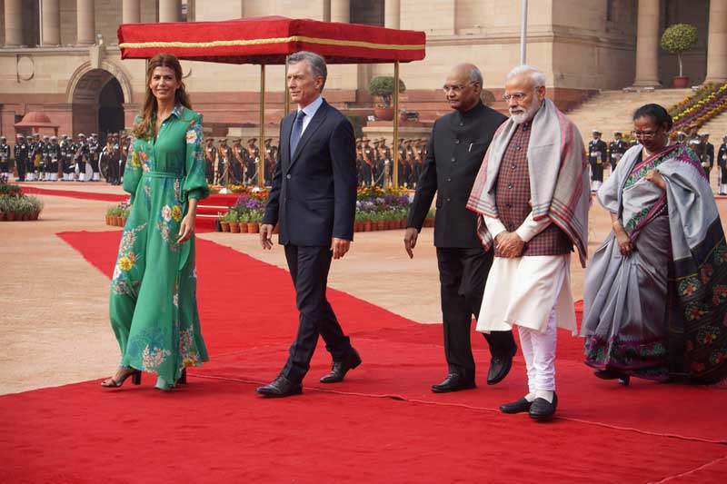 Argentine President Mauricio Macri visits India