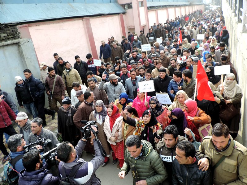 National Conference protest attacks on Kashmiris after Pulwama strike 